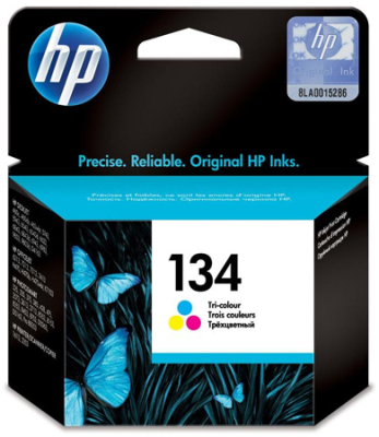 Картридж струйный HP №134 DJ5743/6543/6943/6983 OJ6213/7213/H470/K7103 PS325-475/8053/8153/8453/8753 D5063 PSC-1613/2353 цветной ресурс 450стр (14мл)