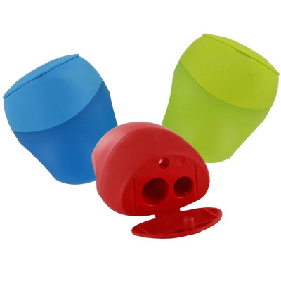 Точилка 2 диаметра KUM 'Pencil-PAL K2' с контейнером 3 цвета ассорти