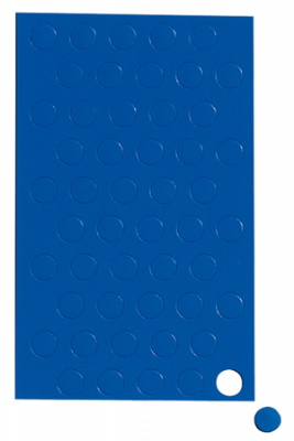 Магнитные символы круг 10мм 50шт синие