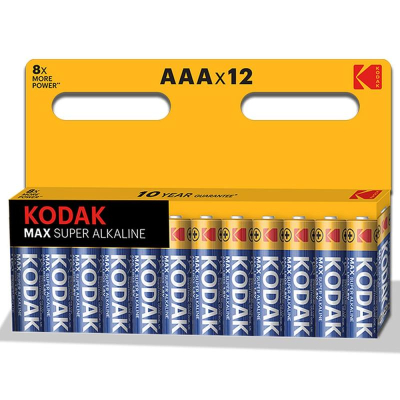 Батарейка Kodak&nbsp;&nbsp;1.5V AAA/LR03 MAX SUPER Alkaline 12шт в блистере