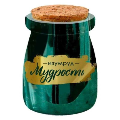 Свеча новогодняя декоративная парафиновая в стекле 8см