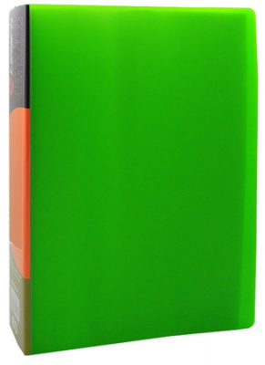 Папка A4  80 карманов Lamark Neon зеленая