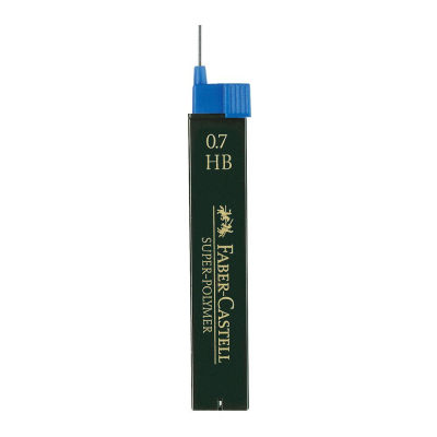 Грифель 0.7мм HB Faber-Castell Super Polymer 12шт