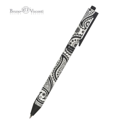 Ручка шариковая автоматическая BrunoVisconti® 0.5мм 'ArtClick' синяя 'Cashmere pattern'
