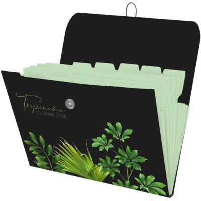 Папка A4&nbsp;&nbsp; 8 отделений deVENTE 'Tropicana' на резиновой застежке