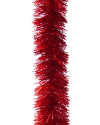 Мишура 2.0м d-50мм Праздничная голографическая красная
