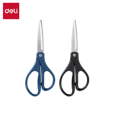 Ножницы 16см Deli цвета ассорти синие/черные