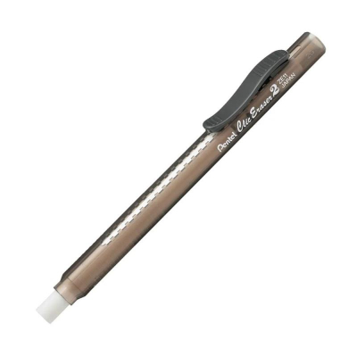Ластик-карандаш пластиковый Pentel 'Clic Eraser-2' прозрачный дымчатый корпус