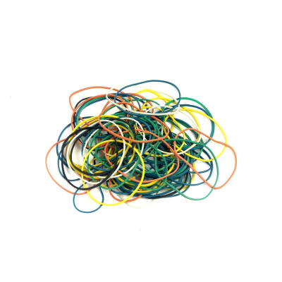 Резиновые кольца для денег&nbsp;&nbsp;60мм&nbsp;&nbsp;1000г Ellipse цвета ассорти в пакете