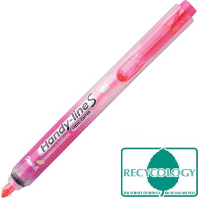 Текст-маркер Pentel Handy-line S  1-4.5мм автоматический розовый