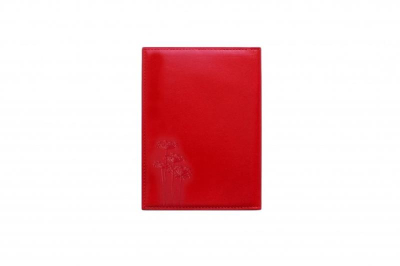 Обложка для паспорта D. Morelli Red-2  кожа красная
