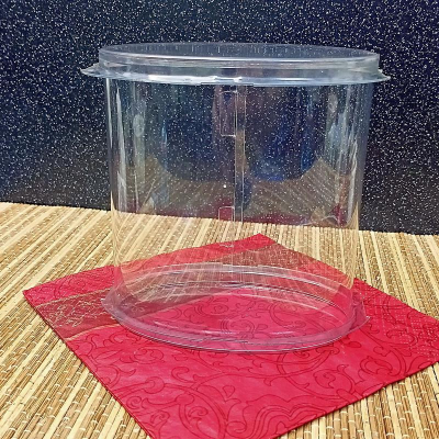 Коробка для кондитерских изделий Тубус 10х8см прозрачная