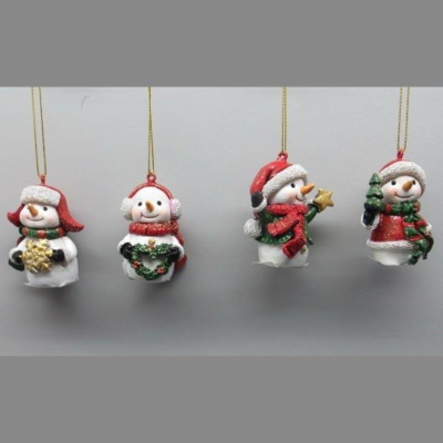 Снеговик  5х3х6см полистоун 4 дизайна