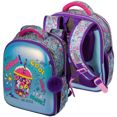 Ранец deVENTE Junior 27х35x13см 2 отделения 2 кармана эргономичная спинка полиэстер 'POP style'