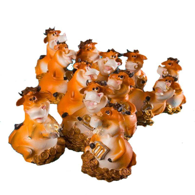 Копилка 13см Бык полистоун