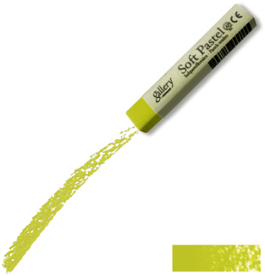 Мелок пастельный мягкий Mungyo Gallery Soft 10х66мм желто-зеленый земляной в бумажной манжетке