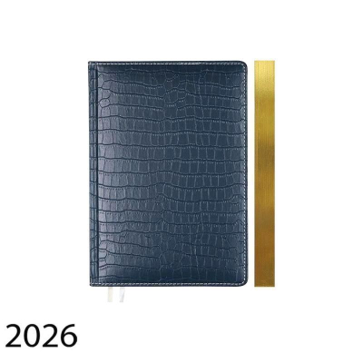 Ежедневник 2026 A6+ deVENTE 'Wild' 336стр тонированный блок твердая обложка с поролоном искусственная кожа синий