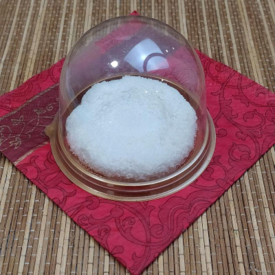 Молд силиконовый новогодний 3D 'Коврик в купол, снег' 8.7х1.5см