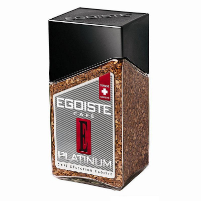 Кофе растворимый Egoiste 'Platinum' 100г в стеклянной банке