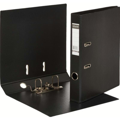 Папка файл A4  50мм Attache Selection 'StrongLine' PVC разобранная черная