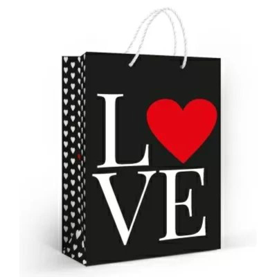 Пакет подарочный 22х31см ламинированный 'LOVE'