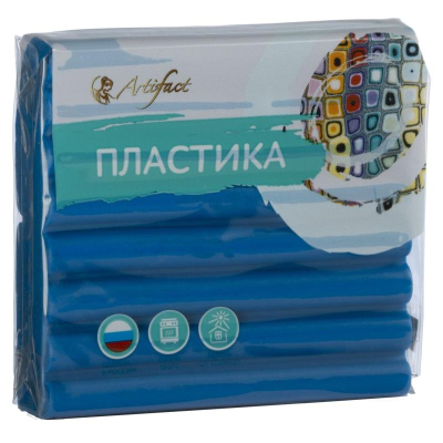 Глина полимерная термоотвердевающая Артефакт 'Классик' синий  56г