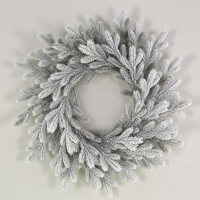 Венок еловый 90см Max Christmas Версальский литой заснеженный