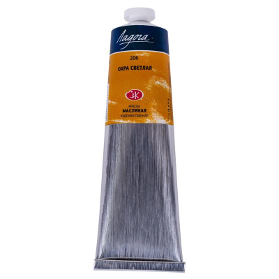 Краска масляная Ладога охра светлая 120мл