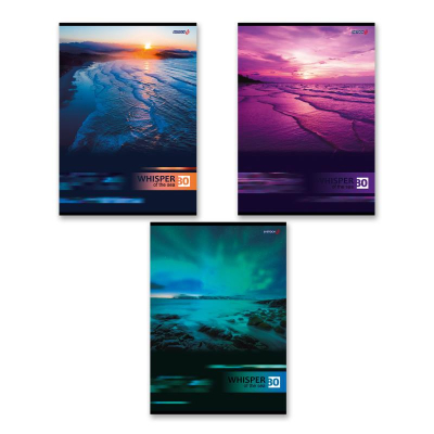 Тетрадь A4&nbsp;&nbsp;80л клетка на скрепке Светоч картонная обложка 'Ночные просторы' 3 дизайна