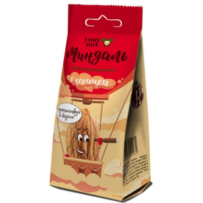 Орех миндаль обжаренный карамелизированный с корицей Your nut&nbsp;&nbsp;80г