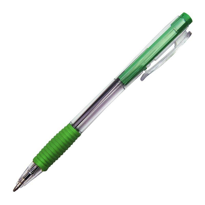 Ручка шариковая автоматическая Dolce Costo 0.7мм с резиновой манжетой зеленая