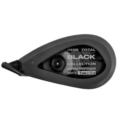 Корректор ленточный 5.0мм х12.0м deVENTE 'Total Black' в блистере
