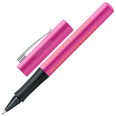 Ручка капиллярная Faber-Castell Grip 2010  0.4мм розовый корпус синяя