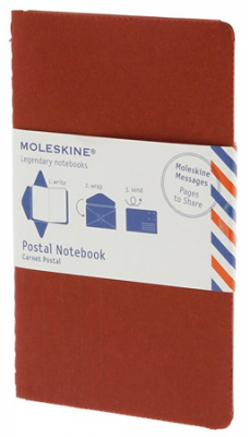 Набор почтовый Moleskine® Large 'Postal Notebook' красный