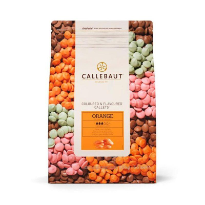 Шоколад цветной Callebaut оранжевый со вкусом апельсина 'Orange' 2.5кг