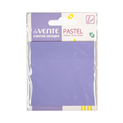 Липкий блок прозрачный  76х 76мм deVENTE  50л пластиковый 'Pastel' сиреневый