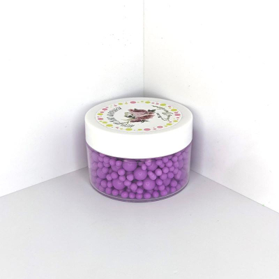 Посыпка Sweetdeserts рисовые шарики неоновые фиолетовый  50г