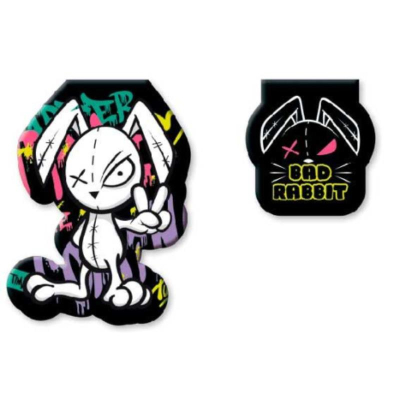 Закладка для книг бумажная магнитная deVENTE 'Bad Rabbit' 2шт в блистере