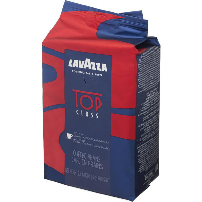 Кофе зерновой Lavazza 'Top Class grand gusto' обжарка средняя 1000г в вакуумном пакете
