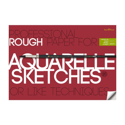 Бумага для акварельных набросков A4&nbsp;&nbsp;297х420мм BrunoVisconti® Professional 165г целлюлоза 100% 10л в папке