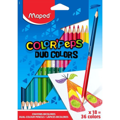 Карандаши  36цв Maped Color'Peps 'Duo' двусторонние картонной коробке