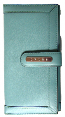 Портмоне женское Cross Nappa Natural Travel внешний карман на кнопке 12 карманов для карточек 19х10см на кнопке кожа New Azulone