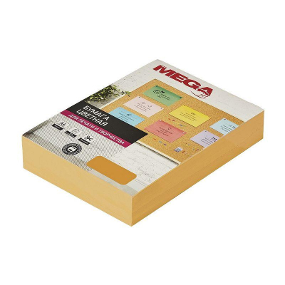 Бумага цветная A4 ProMEGA jet  80г яркая оранжевая 500л