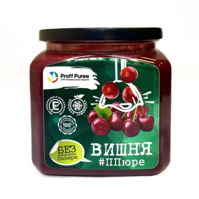 Пюре замороженное Proff Puree 'Вишня без сахара'&nbsp;&nbsp;500г