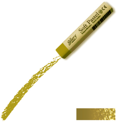 Мелок пастельный мягкий Mungyo Gallery Soft 10х66мм зеленый золотой в бумажной манжетке