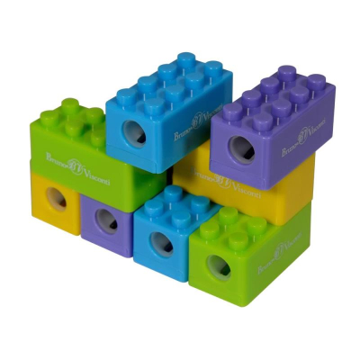 Точилка 1 диаметр BrunoVisconti® 'EasySharp' 'Lego' цвета ассорти