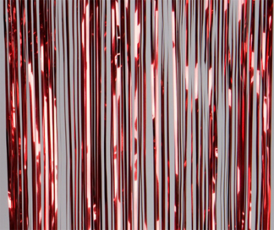 Дождик 200см фольга красный