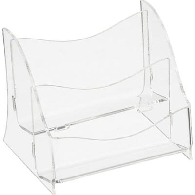 Подставка на 120 визиток 2 яруса Attache акриловое стекло