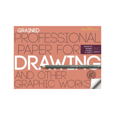 Бумага для графики/рисунка A5&nbsp;&nbsp;210х148мм BrunoVisconti® Professional 160г целлюлоза 100% кремовая 10л в папке