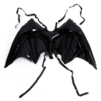 Шар воздушный фольгированный Фигура 'Крылья' черный Веселуха 120см